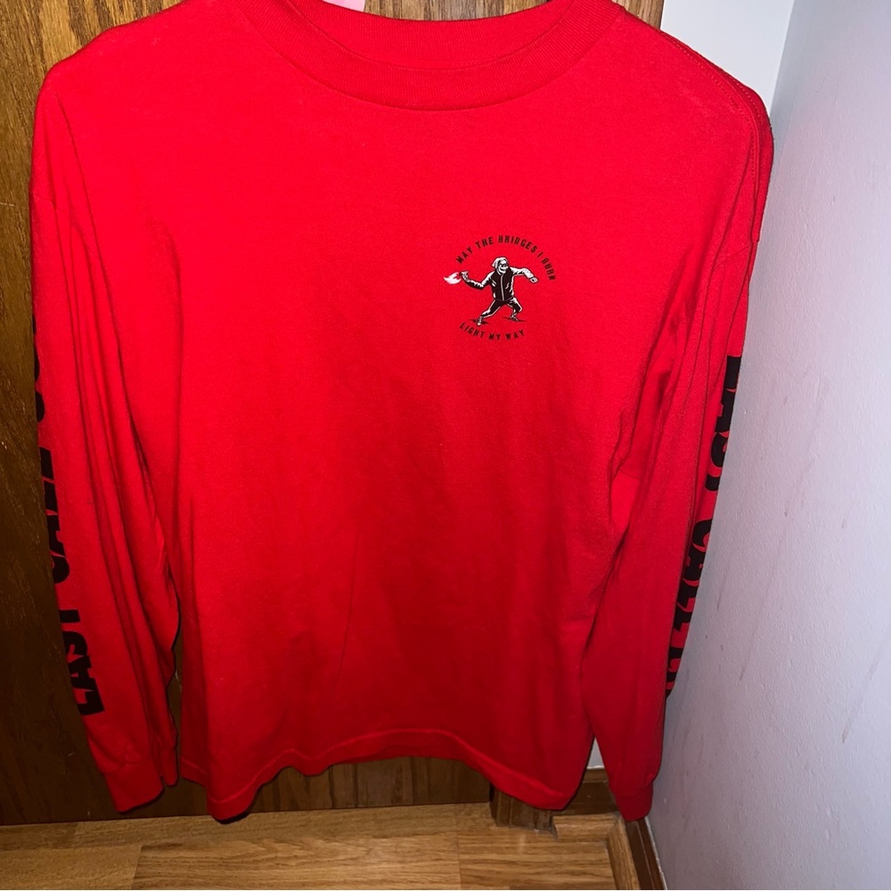 Last Call Co Red Skull Long Sleeve